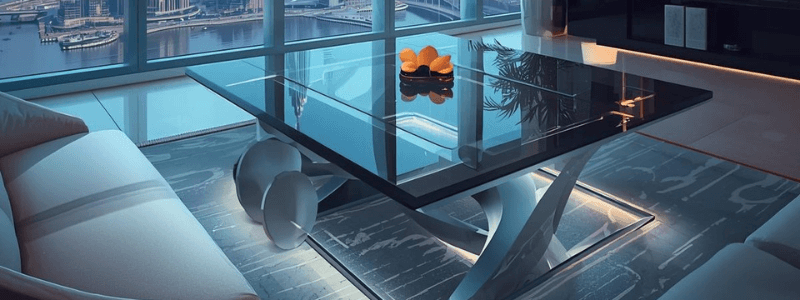 glass table top Dubai